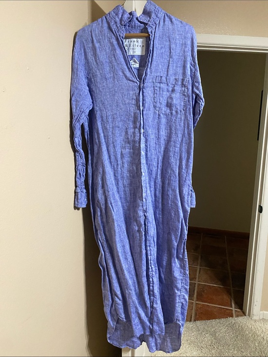 Frank & Eileen Dresses & Skirts - Frank & Eileen Blue Button-Front Linen Rory Dress